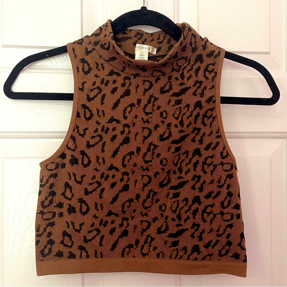 Animal Print Crop Top